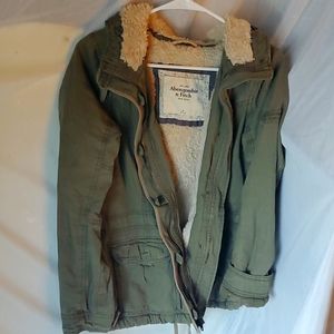 Sherpa lined Abercrombie and Fitch coat